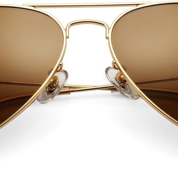 Classic Aviator Sunglasses for Men Women 100% Real Glass Lens - Picture 1 of 5